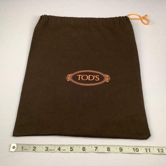 Tod’s Brown Canvas Drawstring Designer Dust Bag - Picture 2 of 6